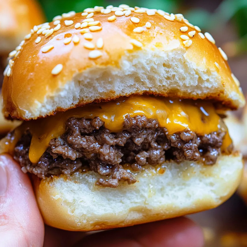 Hawaiian Roll Cheeseburger Sliders (Done In 30 Minutes)