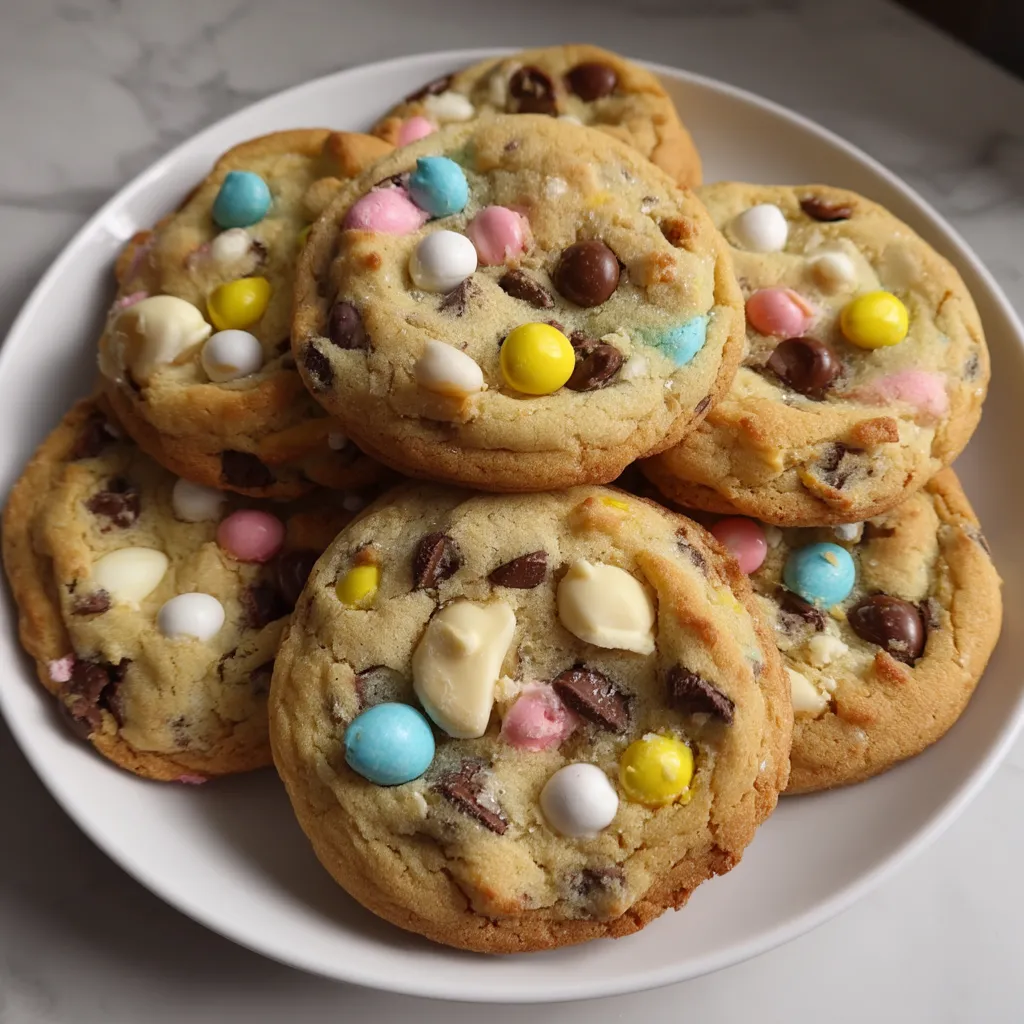 A plate of cookies with white and yellow sprinkles.