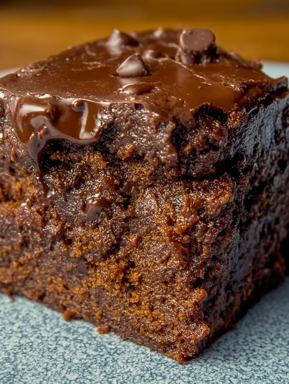 A slice of chocolate cake on a plate.