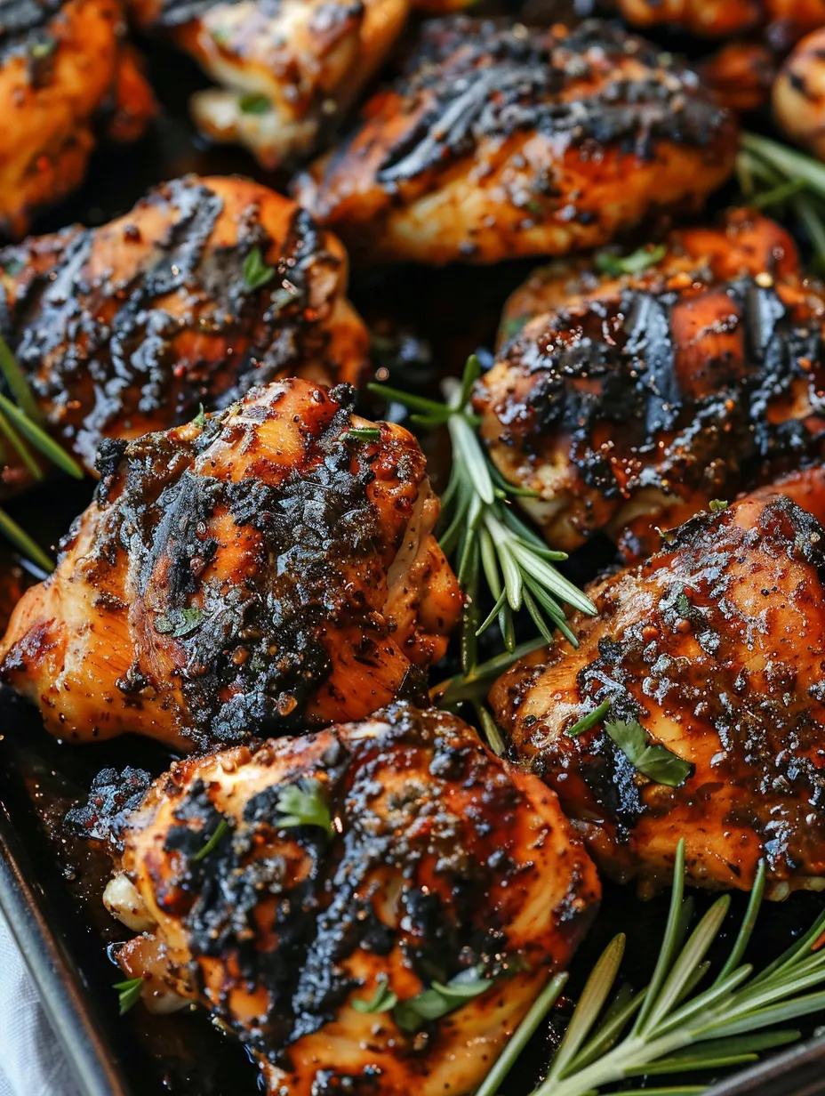 Sweet N Spicy Grilled Chicken Thighs