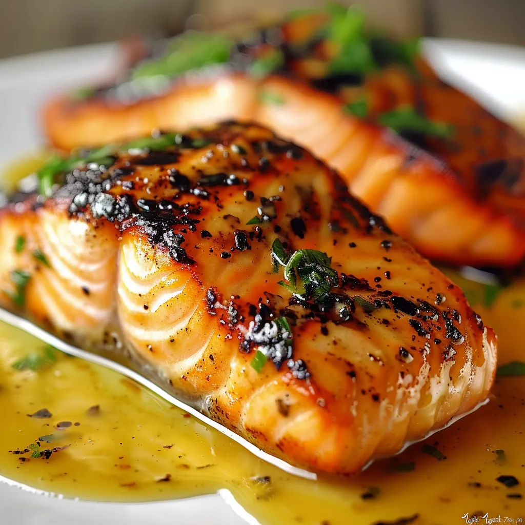 Easy Blackened Salmon and Creamy Dijon Sauce