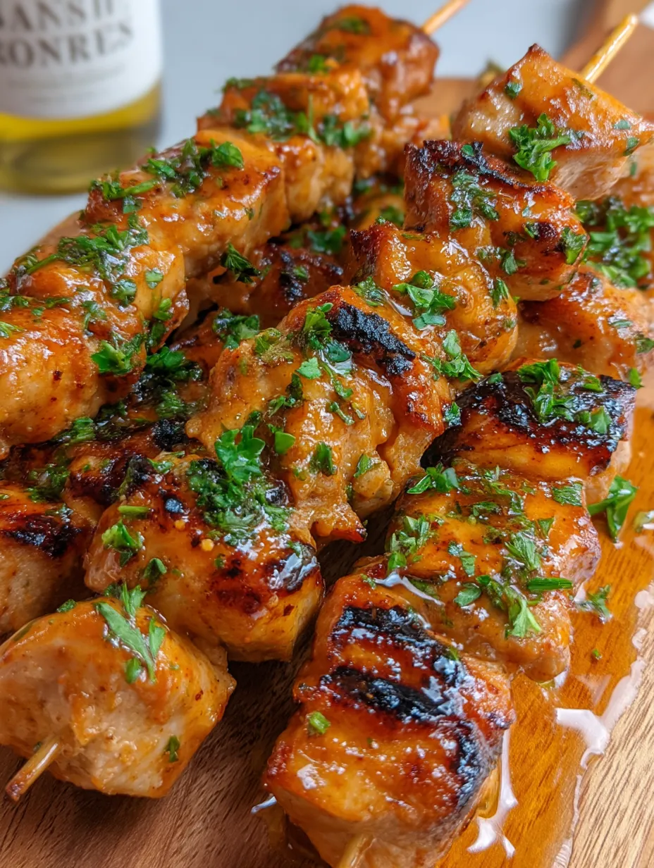 A wooden board with grilled meat on it.