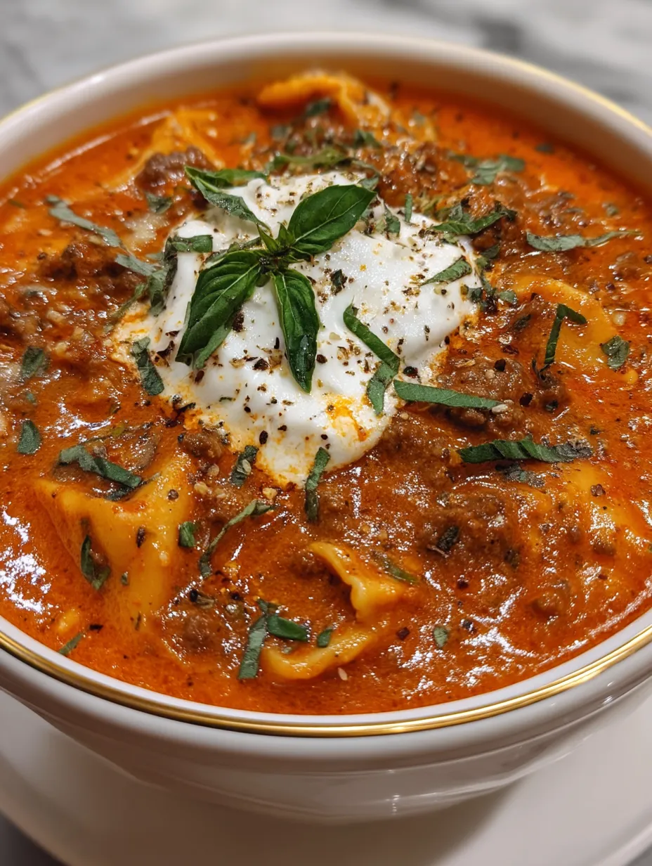 A bowl of soup with a dollop of sour cream on top.