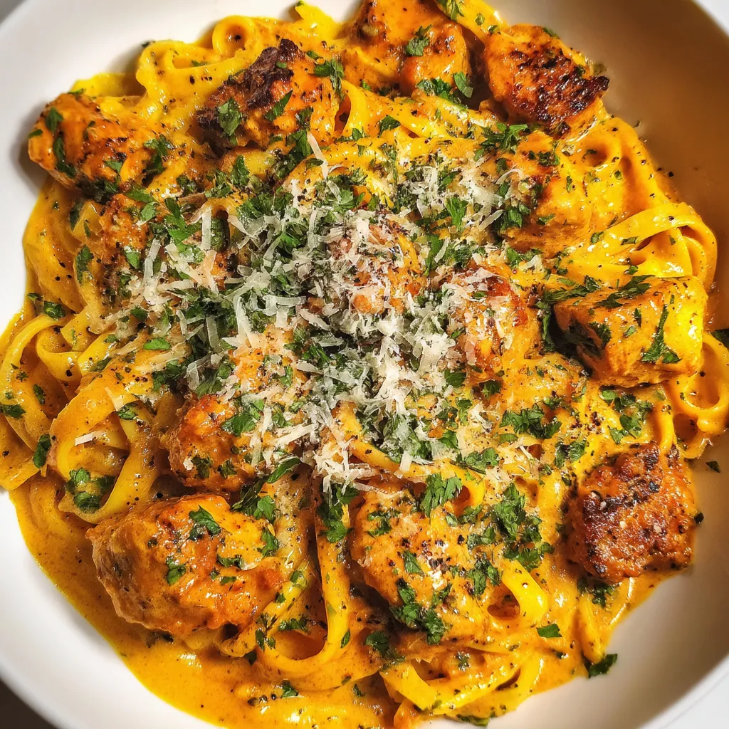 A bowl of pasta with meat and cheese.