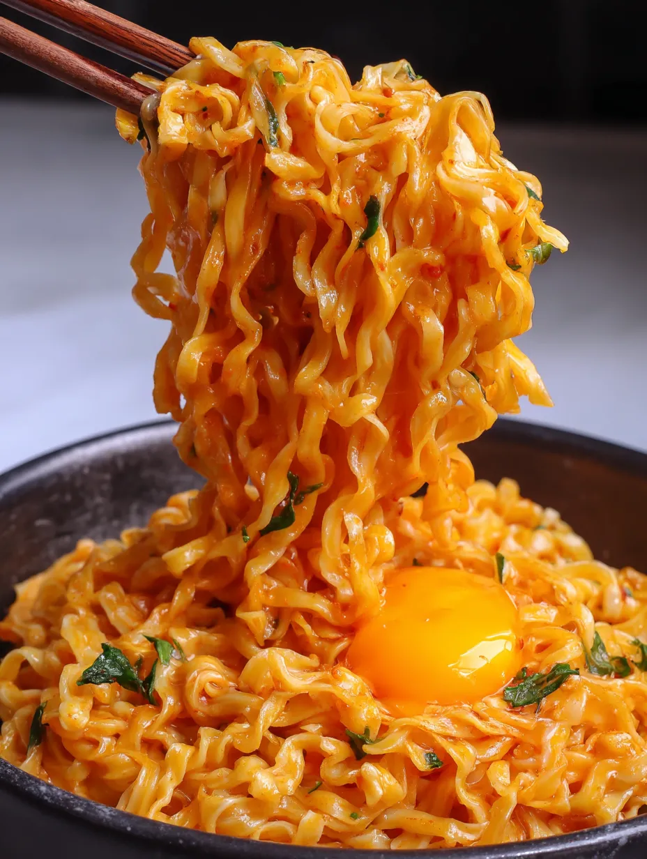 A bowl of noodles with an egg in it.
