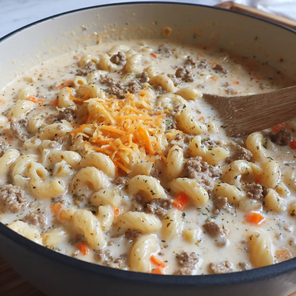 Ein Schalen mit macaroni und käse.