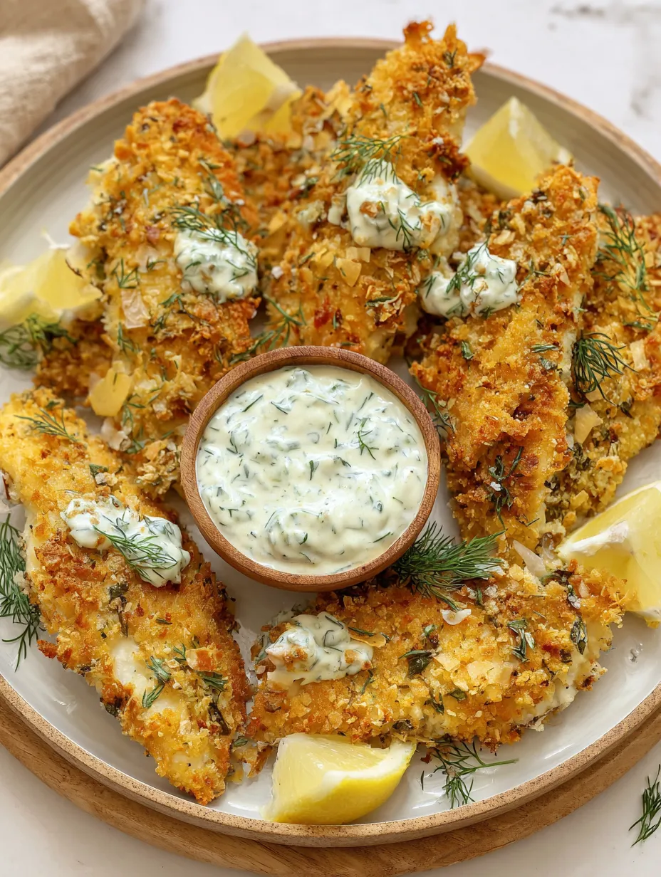 A platter with freshly cooked fish pieces, topped with mayonnaise and onions.