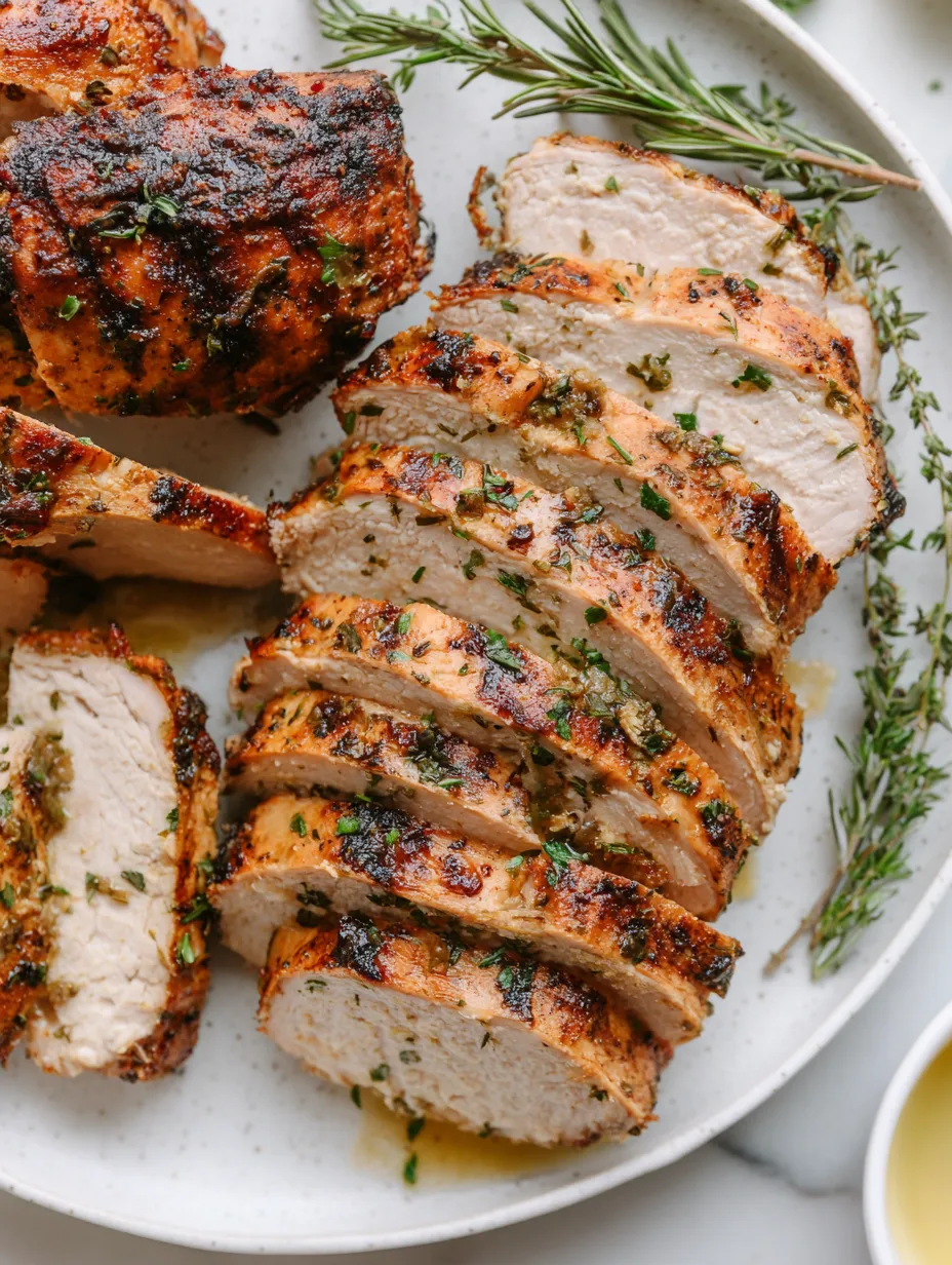 A platter holding different grilled meats—steak, chicken, ribs.