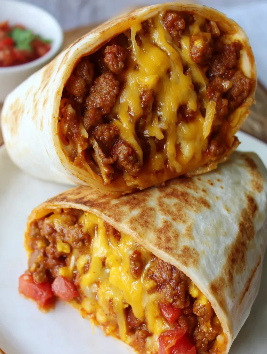 A burrito topped with cheese and tomatoes sitting on a plate.