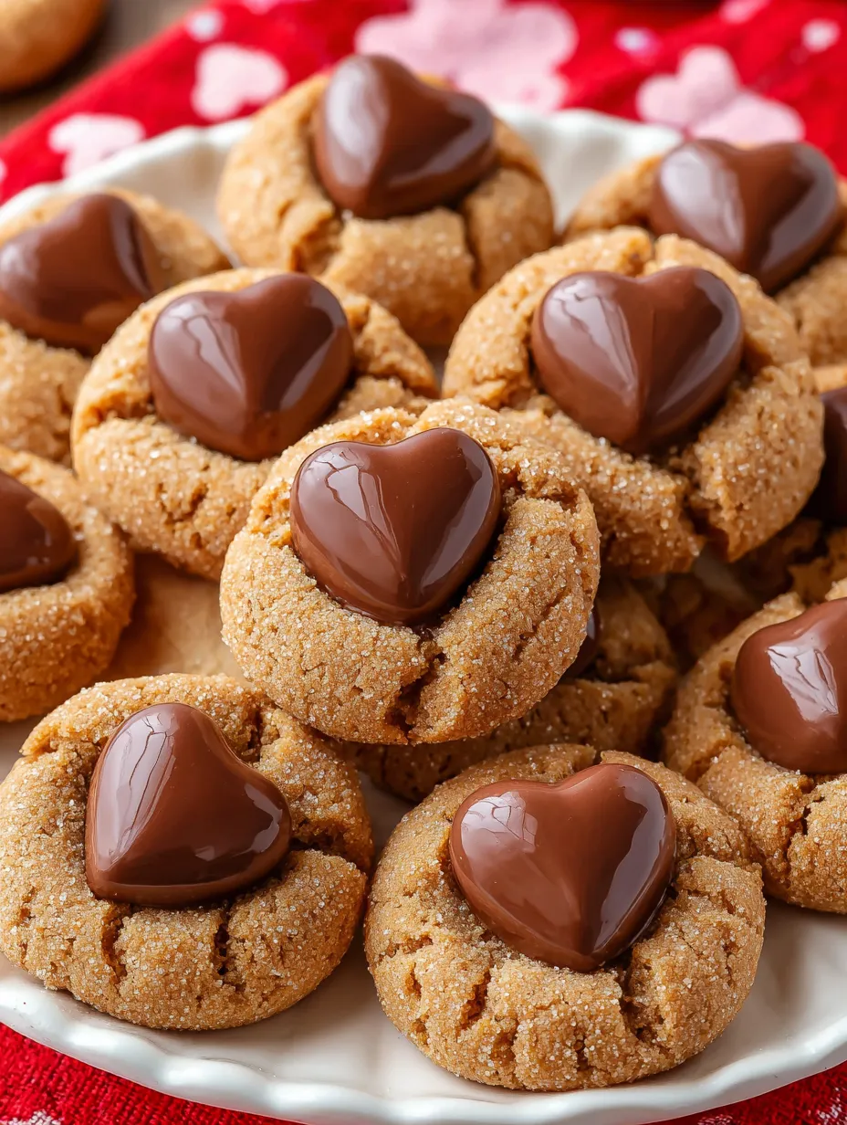 A tray showing peanut butter blossom cookies in all sorts of sizes and shapes.