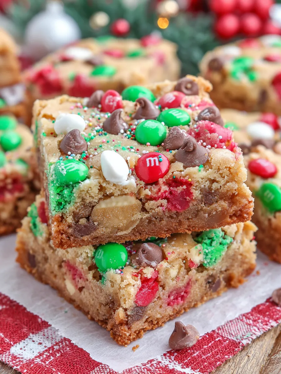 A big chocolate chunk slab with bright candies