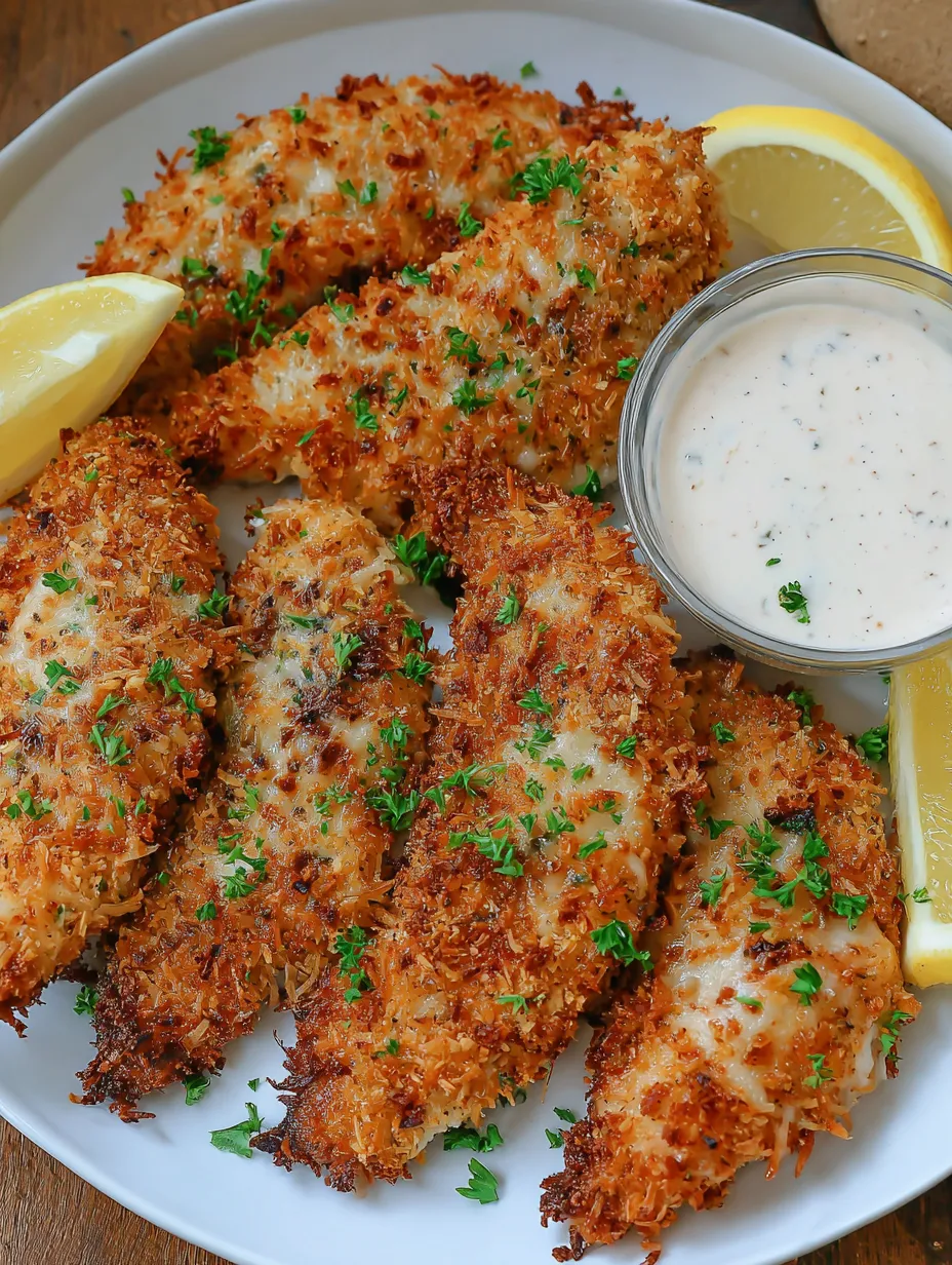 A platter with freshly cooked fish pieces, topped with onions and garlic.