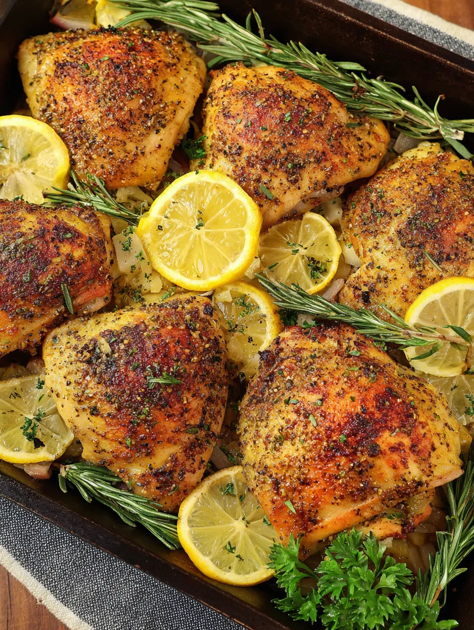 A dish of chicken cooked with a mix of citrus like lemons and oranges.