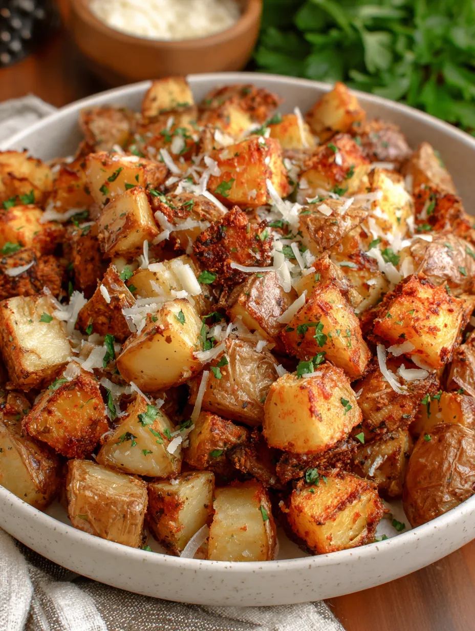 A big pot packed with grilled peppers, all topped off with onions and Parmesan.