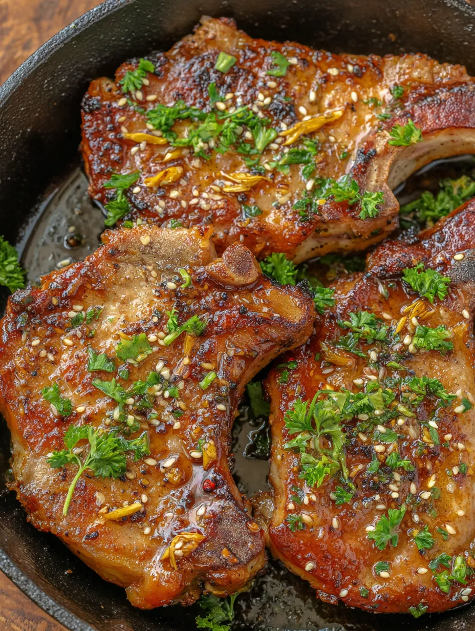 Two pieces of beef with spices in a pan.